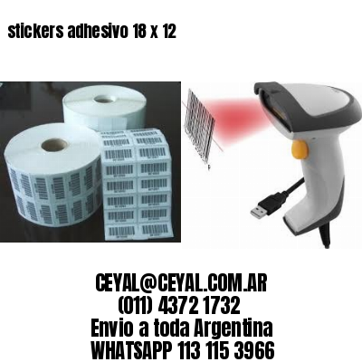 stickers adhesivo 18 x 12