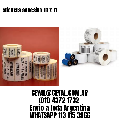 stickers adhesivo 19 x 11