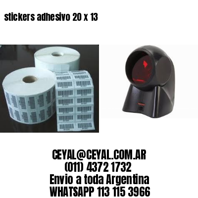 stickers adhesivo 20 x 13