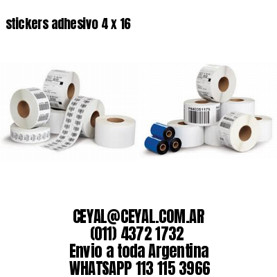 stickers adhesivo 4 x 16