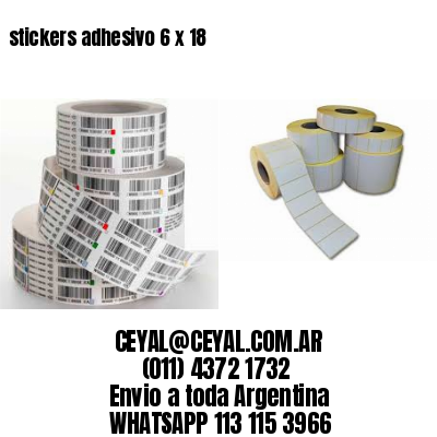 stickers adhesivo 6 x 18