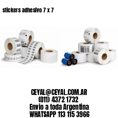 stickers adhesivo 7 x 7