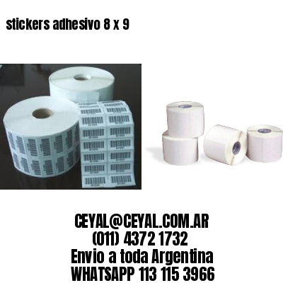stickers adhesivo 8 x 9