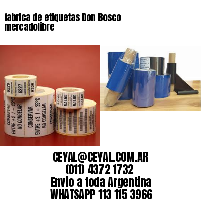 fabrica de etiquetas Don Bosco mercadolibre