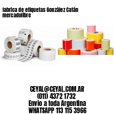 fabrica de etiquetas González Catán mercadolibre