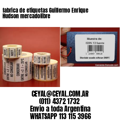 fabrica de etiquetas Guillermo Enrique Hudson mercadolibre