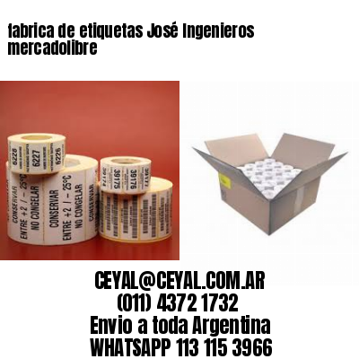 fabrica de etiquetas José Ingenieros mercadolibre