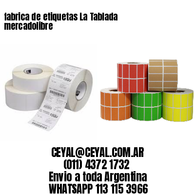 fabrica de etiquetas La Tablada mercadolibre