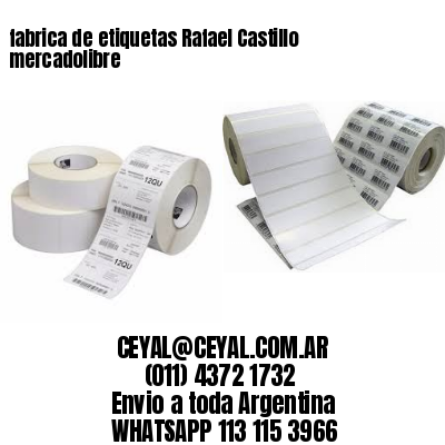 fabrica de etiquetas Rafael Castillo mercadolibre