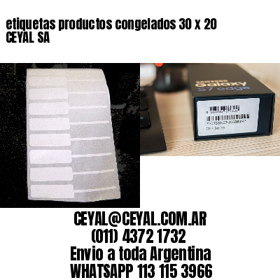 etiquetas productos congelados 30 x 20 CEYAL SA