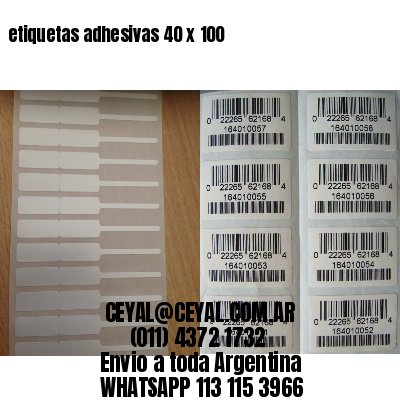 etiquetas adhesivas 40 x 100
