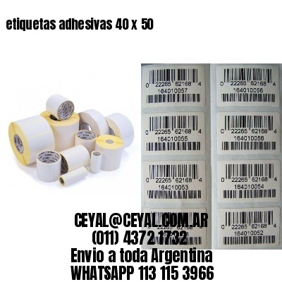 etiquetas adhesivas 40 x 50