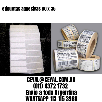 etiquetas adhesivas 60 x 35