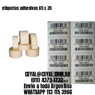 etiquetas adhesivas 65 x 35