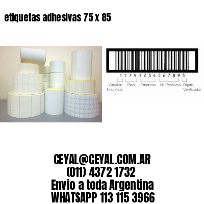 etiquetas adhesivas 75 x 85