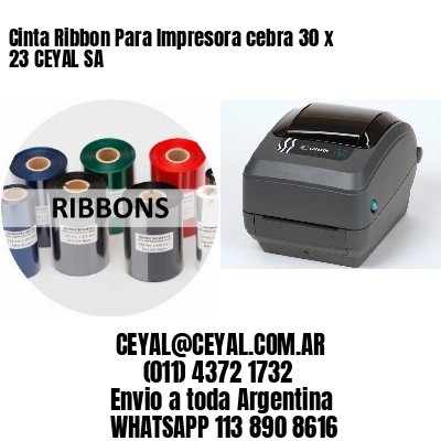 Cinta Ribbon Para Impresora cebra 30 x 23 CEYAL SA