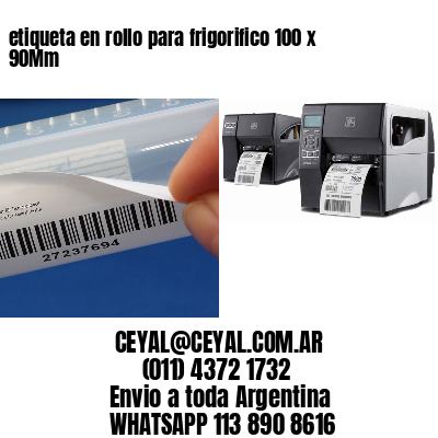 etiqueta en rollo para frigorifico 100 x 90Mm