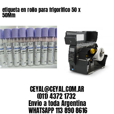 etiqueta en rollo para frigorifico 50 x 50Mm
