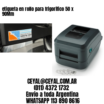 etiqueta en rollo para frigorifico 50 x 90Mm