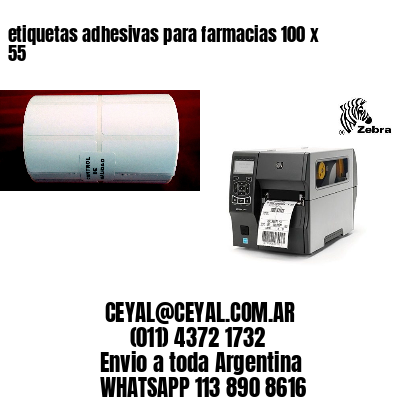 etiquetas adhesivas para farmacias 100 x 55