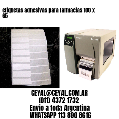 etiquetas adhesivas para farmacias 100 x 65