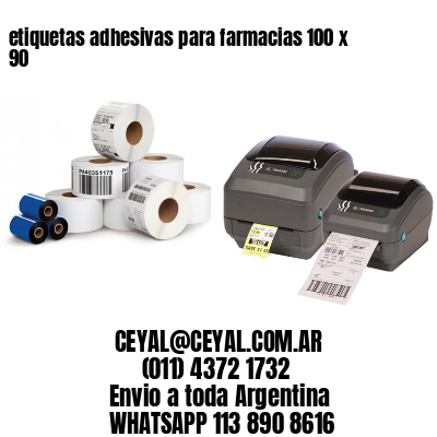 etiquetas adhesivas para farmacias 100 x 90