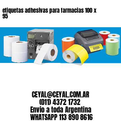 etiquetas adhesivas para farmacias 100 x 95