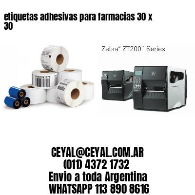 etiquetas adhesivas para farmacias 30 x 30