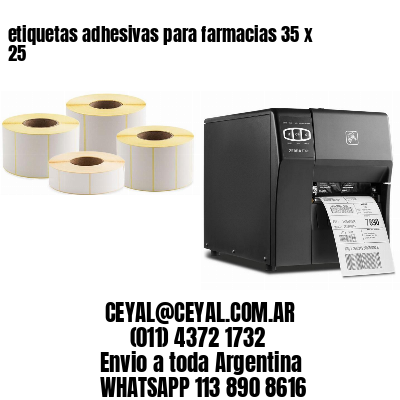 etiquetas adhesivas para farmacias 35 x 25