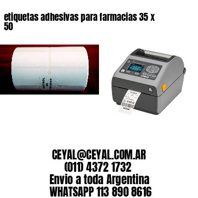 etiquetas adhesivas para farmacias 35 x 50
