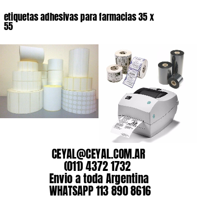 etiquetas adhesivas para farmacias 35 x 55