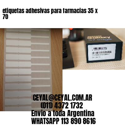 etiquetas adhesivas para farmacias 35 x 70
