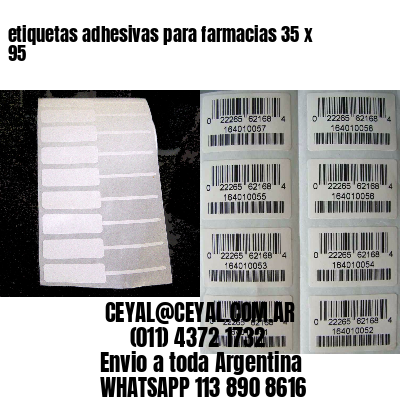 etiquetas adhesivas para farmacias 35 x 95