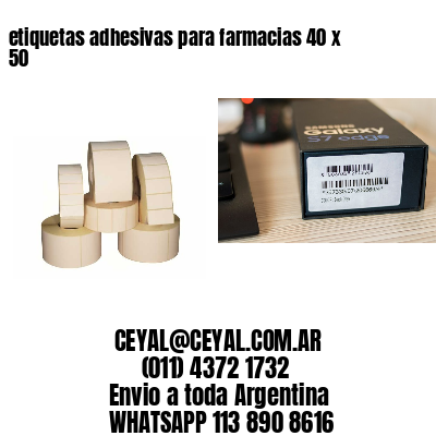 etiquetas adhesivas para farmacias 40 x 50
