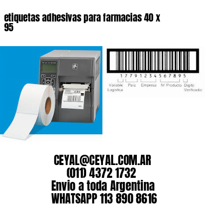 etiquetas adhesivas para farmacias 40 x 95