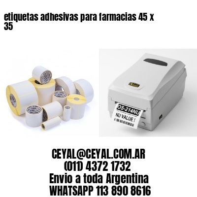 etiquetas adhesivas para farmacias 45 x 35