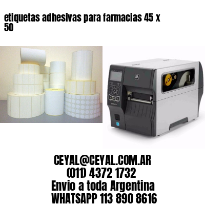 etiquetas adhesivas para farmacias 45 x 50