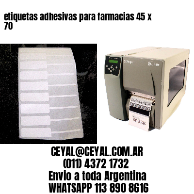 etiquetas adhesivas para farmacias 45 x 70
