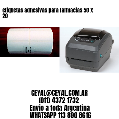 etiquetas adhesivas para farmacias 50 x 20