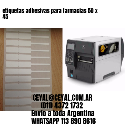 etiquetas adhesivas para farmacias 50 x 45