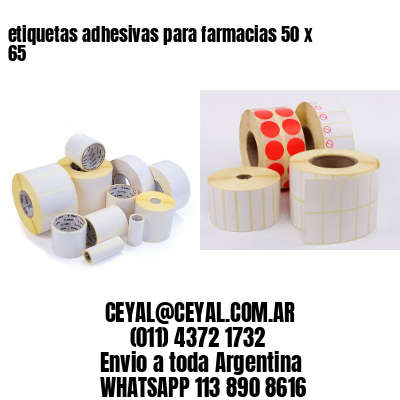 etiquetas adhesivas para farmacias 50 x 65