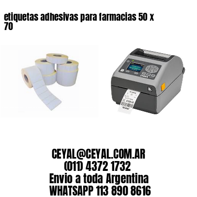 etiquetas adhesivas para farmacias 50 x 70