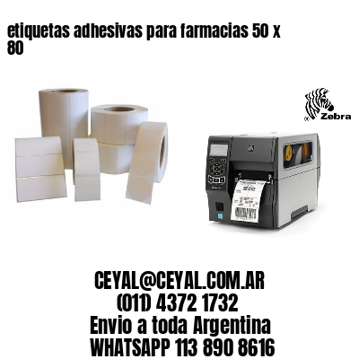 etiquetas adhesivas para farmacias 50 x 80