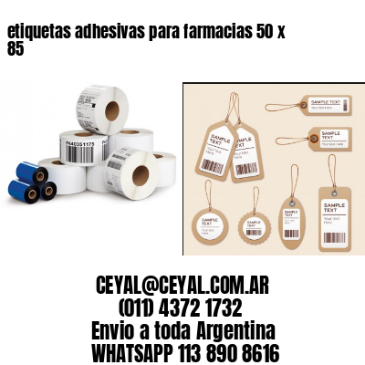 etiquetas adhesivas para farmacias 50 x 85