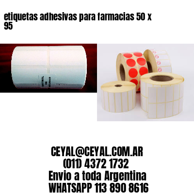 etiquetas adhesivas para farmacias 50 x 95