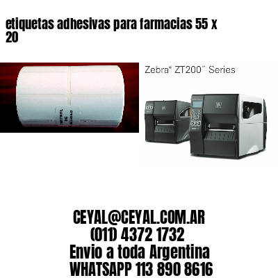 etiquetas adhesivas para farmacias 55 x 20