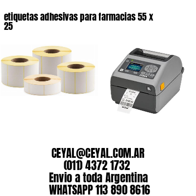 etiquetas adhesivas para farmacias 55 x 25