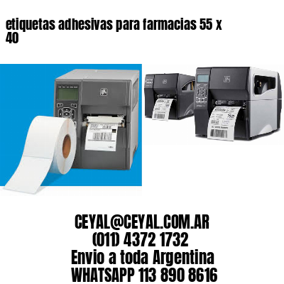 etiquetas adhesivas para farmacias 55 x 40