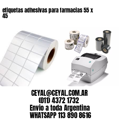 etiquetas adhesivas para farmacias 55 x 45