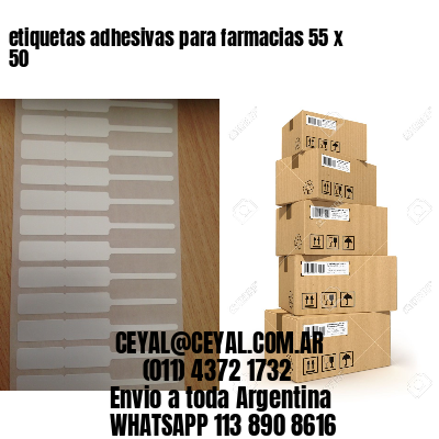 etiquetas adhesivas para farmacias 55 x 50